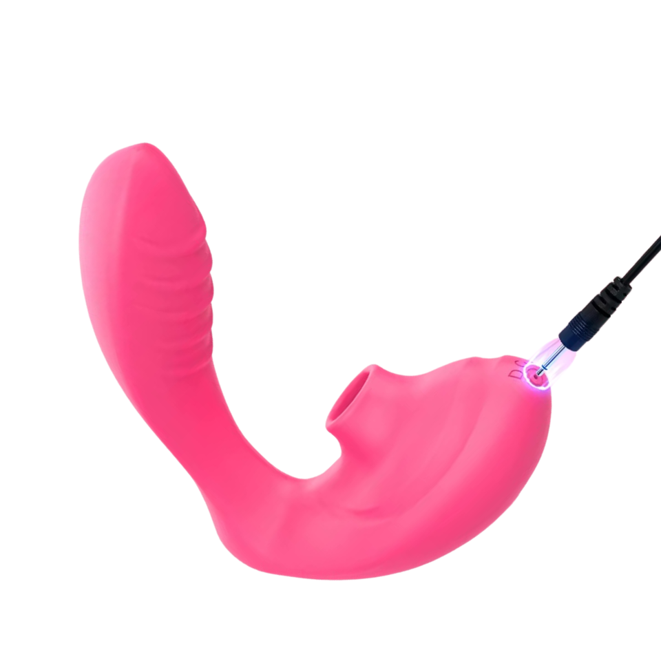 Vibrador y succionador 2 en 1