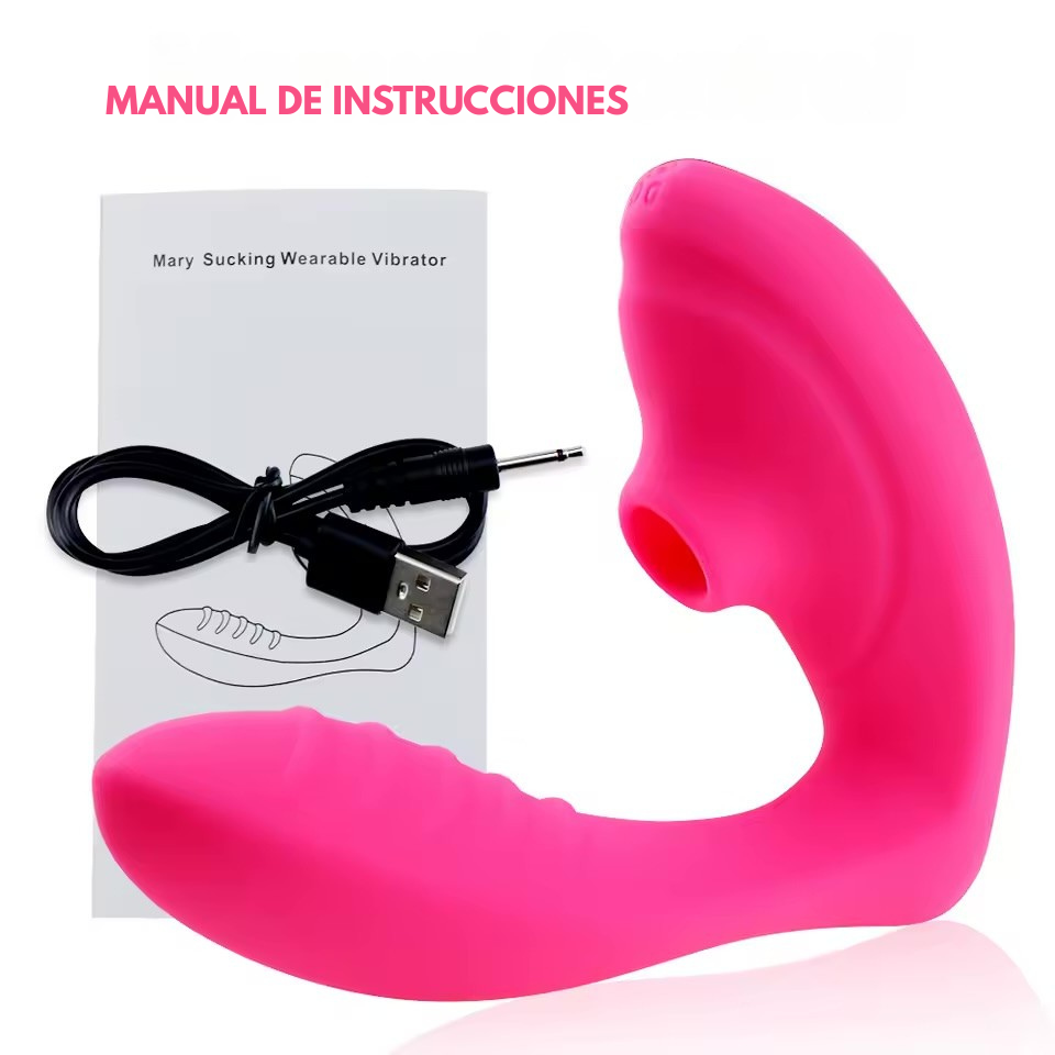 Vibrador y succionador 2 en 1