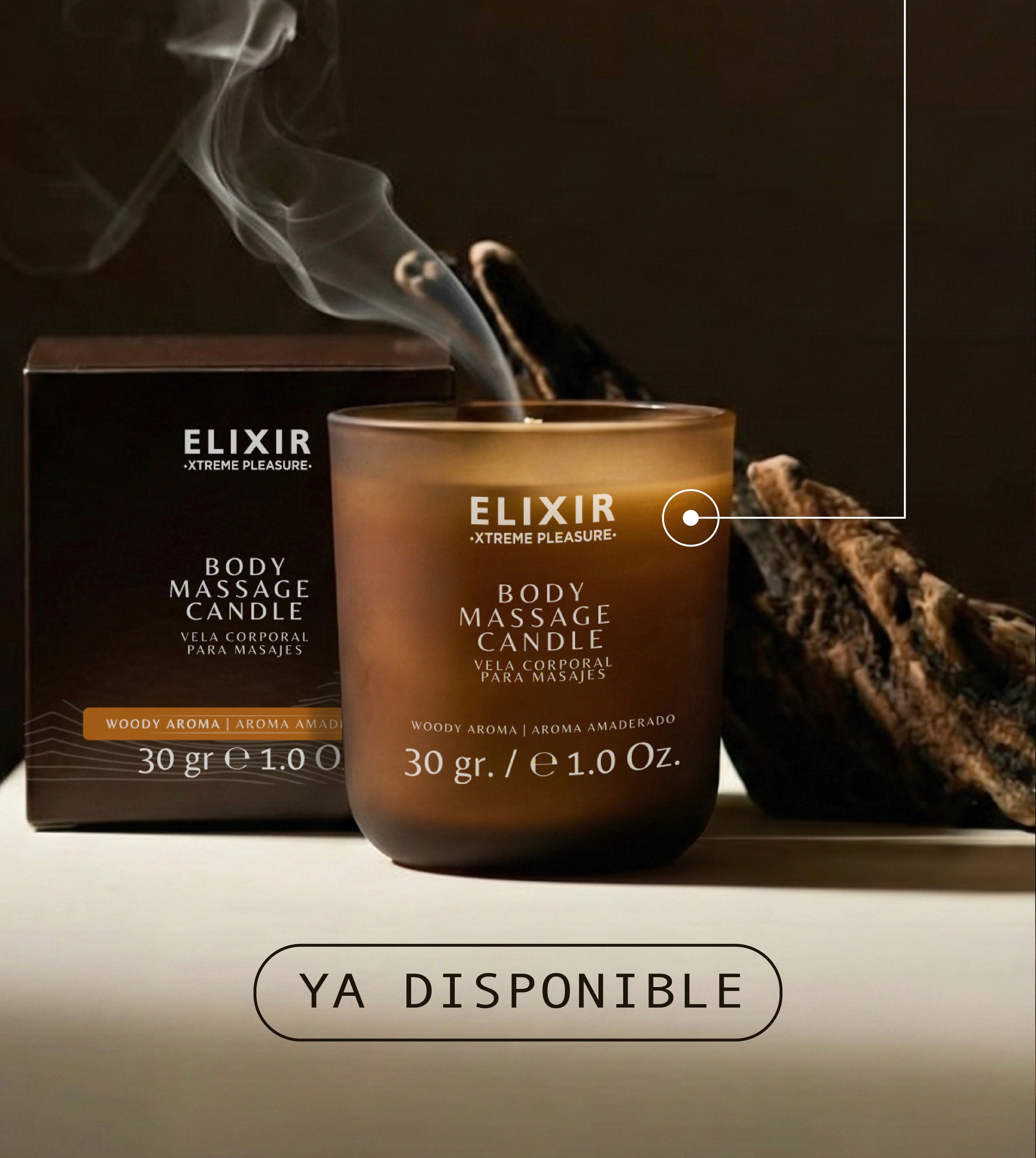 Vela para masajes