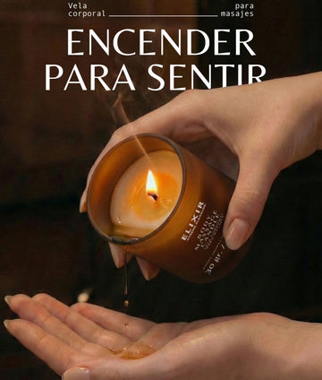 Vela para masajes